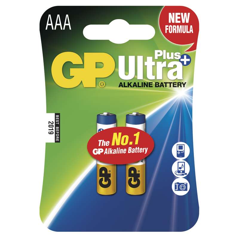 Baterie AAA - GP ULTRA PLUS LR03 - 2 ks